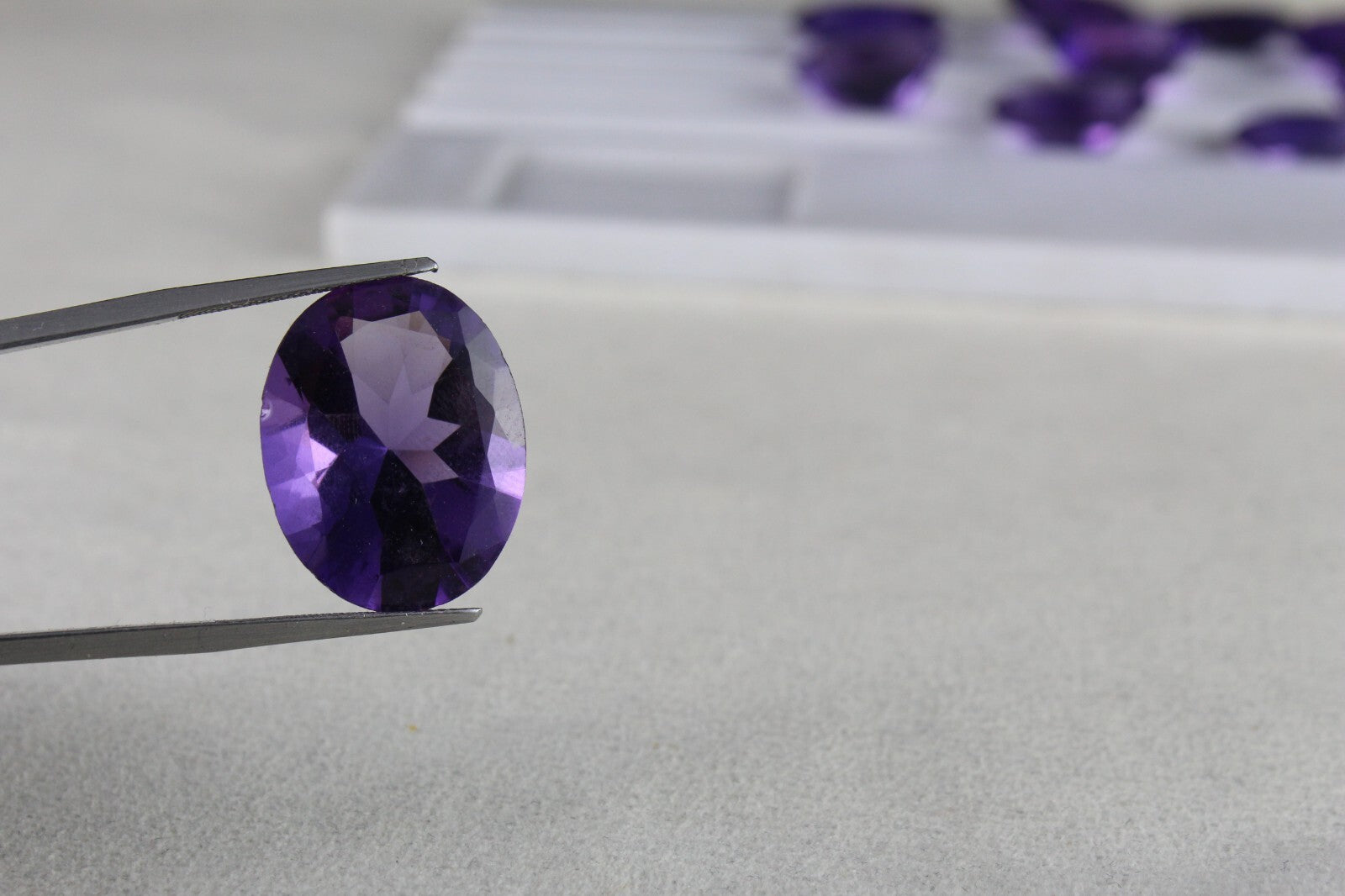 Certified Natural Amethyst Oval 15 Pc 189.90 Ct Loose Gemstone Jewelry Set