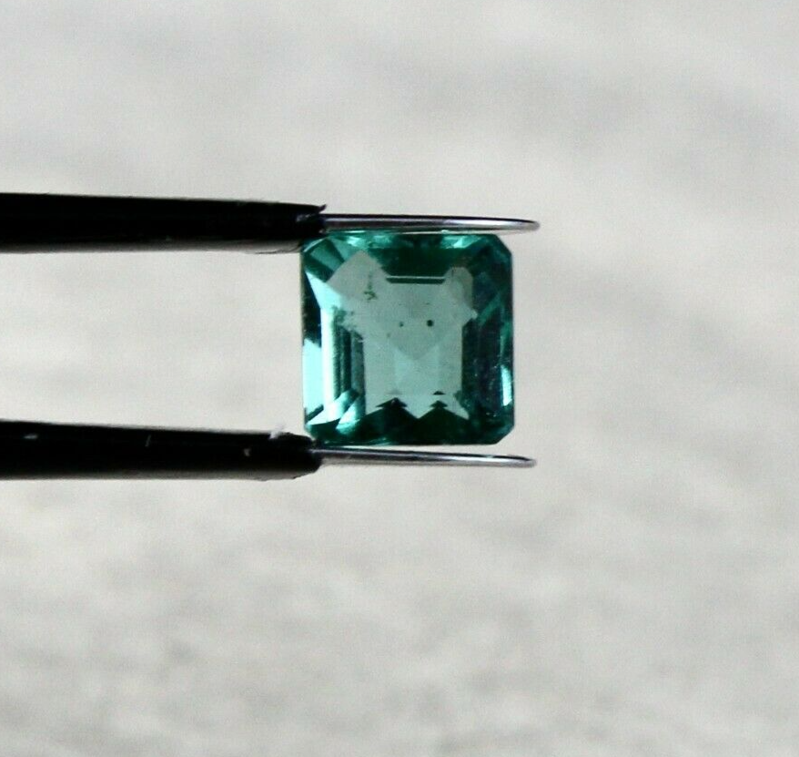 Natural Emerald 5x5 Mm 0.84 Ct Square Loose Gemstone Ring Pendant Design