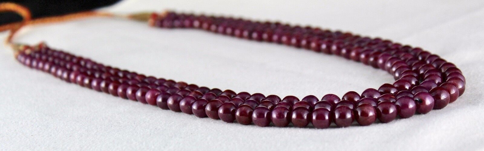 Untreated Natural Red Ruby Beads Round 3 L 638 Ct Precious Gemstone Necklace