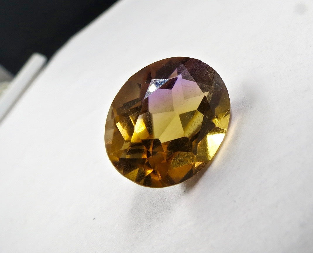 Natural Ametrine Oval Cut 21x17mm 24.23ct Gemstone For Ring & Pendant