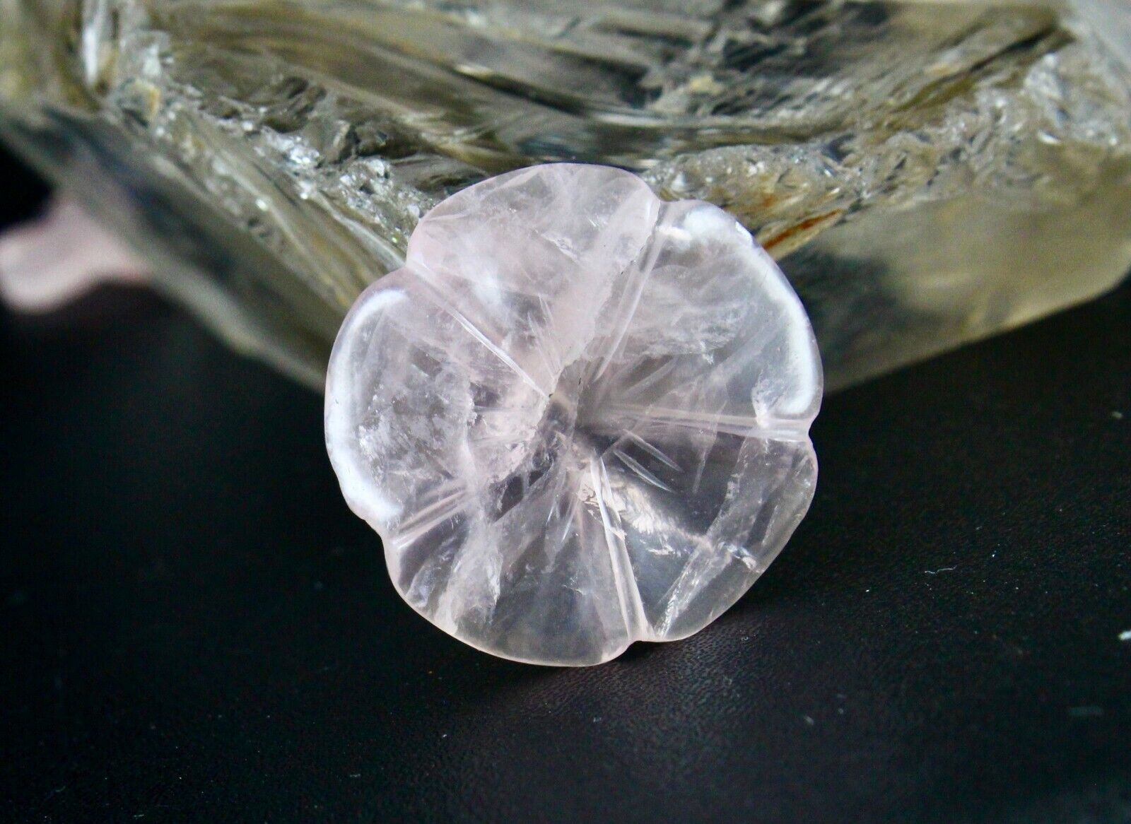 Natural Rose Quartz Carved Flower 15 Pcs 287 Carats Fine Gemstone Set Designing