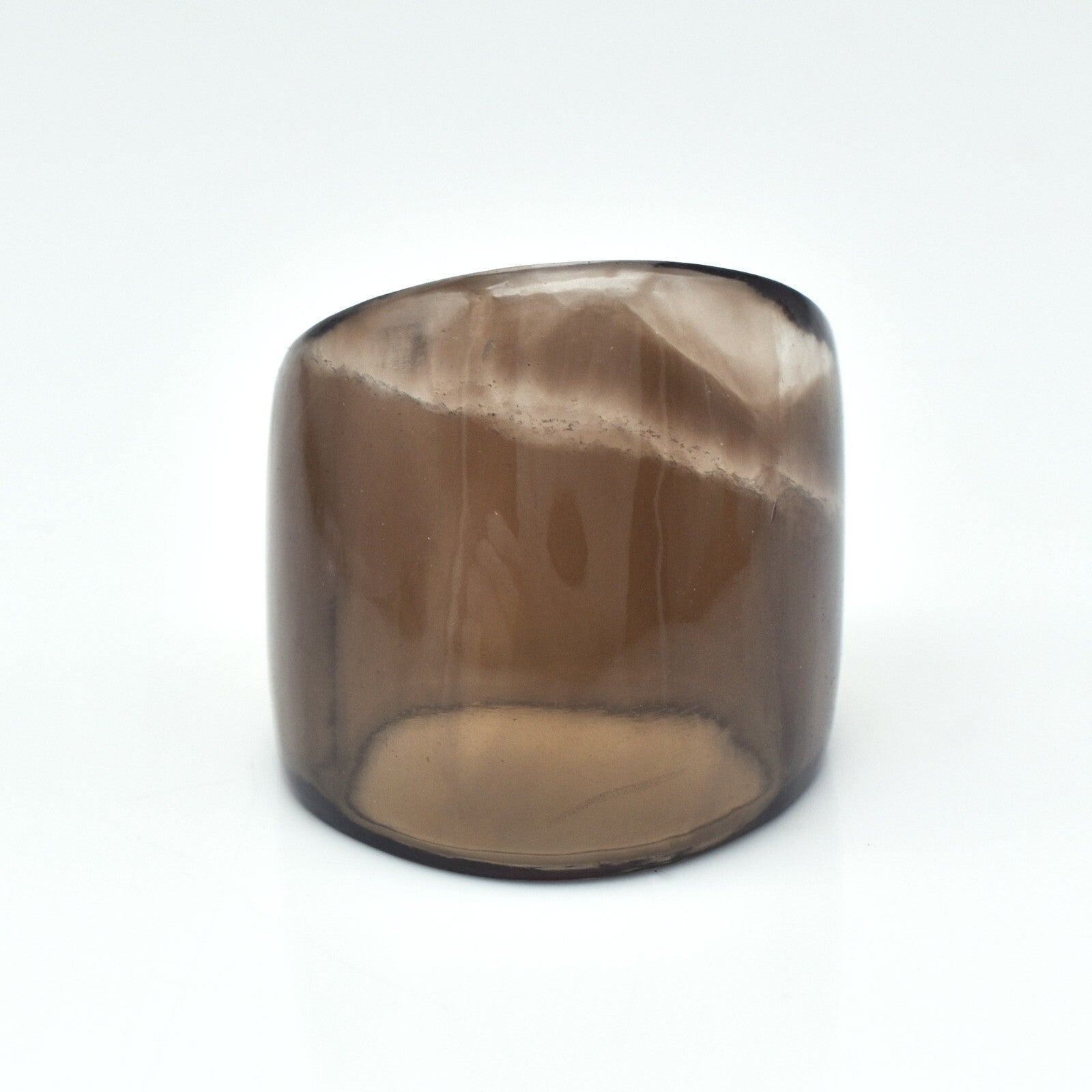 Rare Vintage Smoky Quartz 102 Ct Unisex Fashion Ring For Men And Women