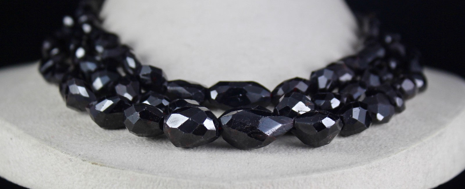 Natural Garnet Beads Faceted Nugget 1278 Ct Red Gemstone Necklace Best Price