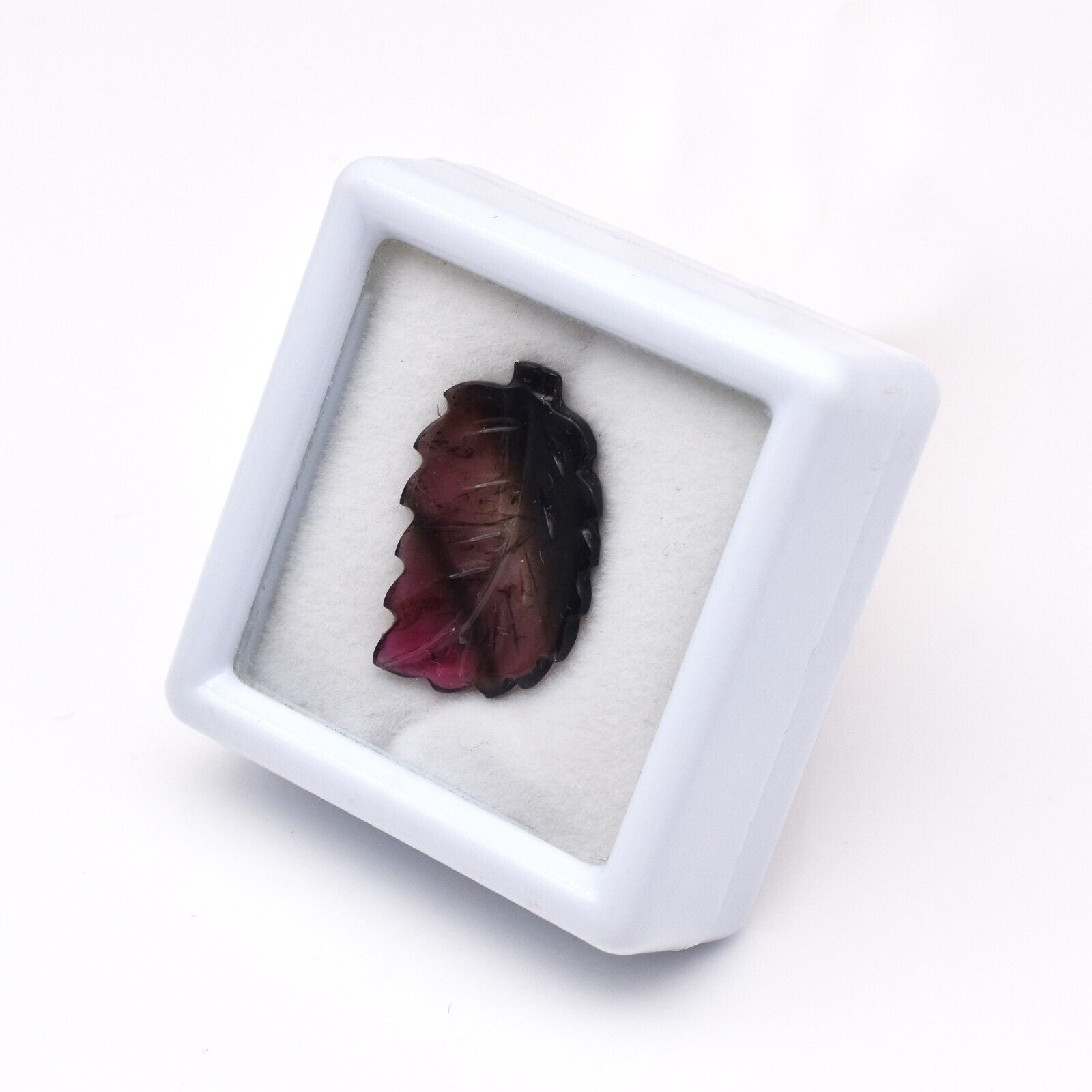 Natural Multi Tourmaline Carved Leaf 6.74 Ct Gemstone For Ring & Pendant