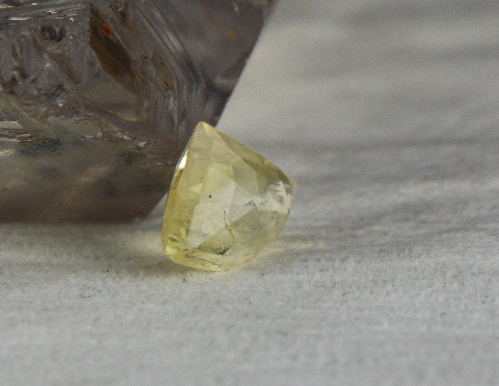 Certified Natural Yellow Sapphire Triangle Cut 8.63ct Gemstone Pendant Ring