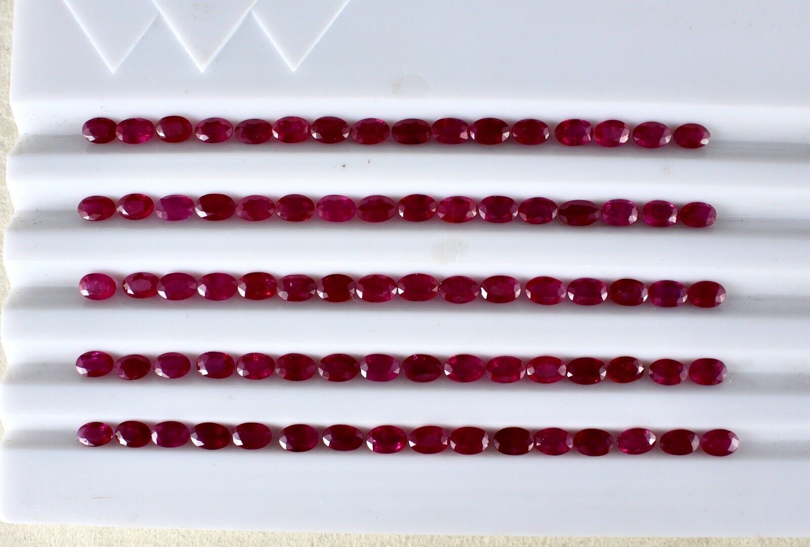 CERTIFIED NATURAL HEATED BURMA RUBY OVAL CUT 80 PC 46.30 CTS GEMSTONE BRACELET