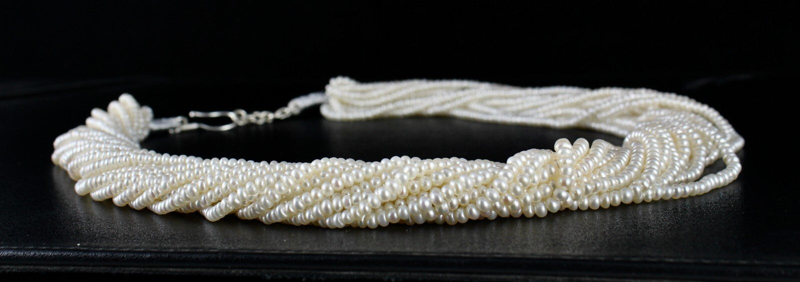 Certified Genuine Freshwater Pearl 807ct Beads Round Gemstone Fashion Necklace