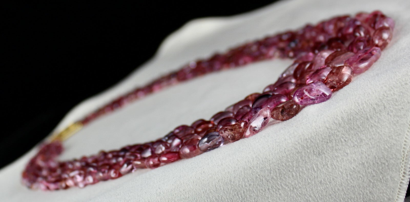 Certified Antique Spinel 720 Ct Sapphire Tourmaline Beads Stone Necklace