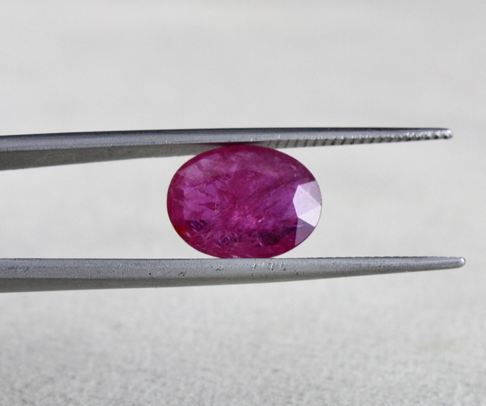 Certified Natural Ruby 4.95 Ct Oval Cut Unheated Mozambique Stone Pendant