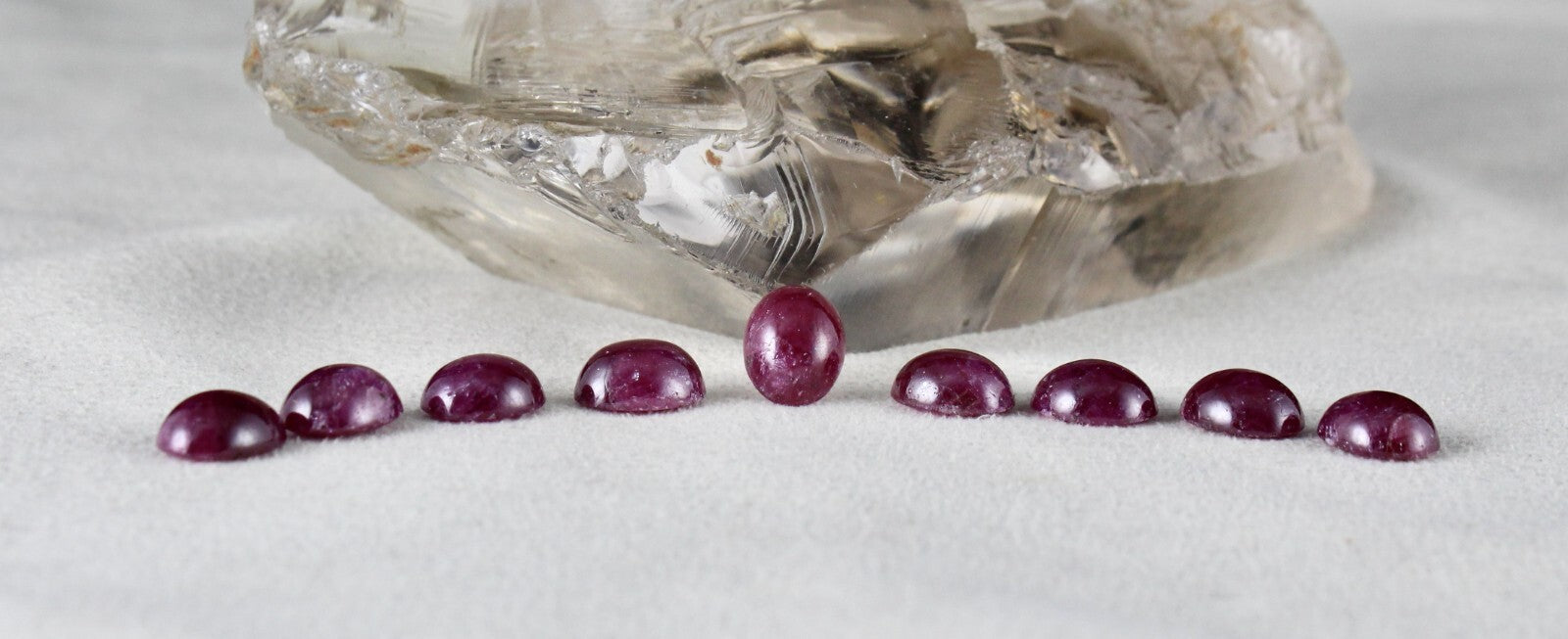 Certified 10x8 Mm Natural Unheated Ruby 9 Pcs 37.10 Ct Oval Cabochon Bracelet