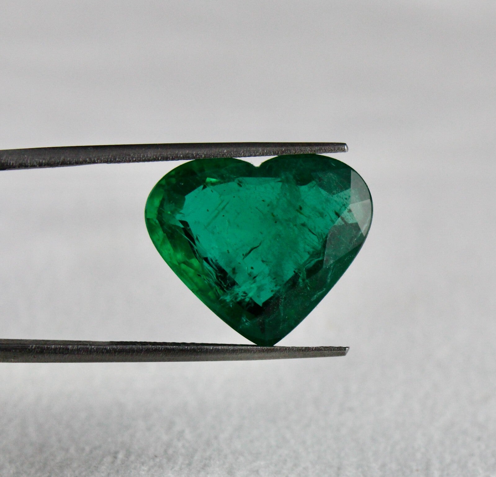 Certified Natural Emerald Heart Cut 14ct 16x19mm Loose Gemstone Ring Pendant
