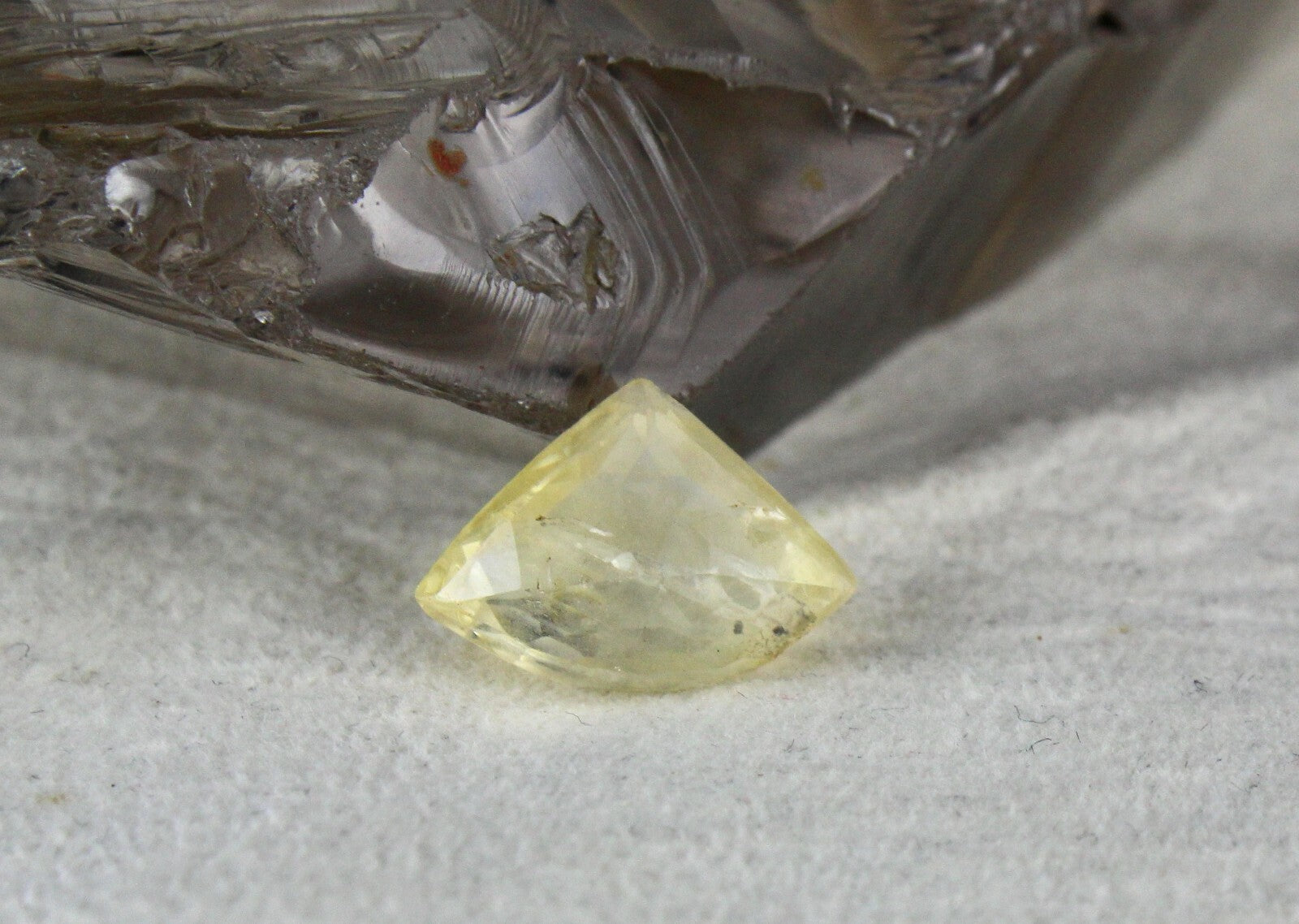 Certified Natural Yellow Sapphire Triangle Cut 8.63ct Gemstone Pendant Ring