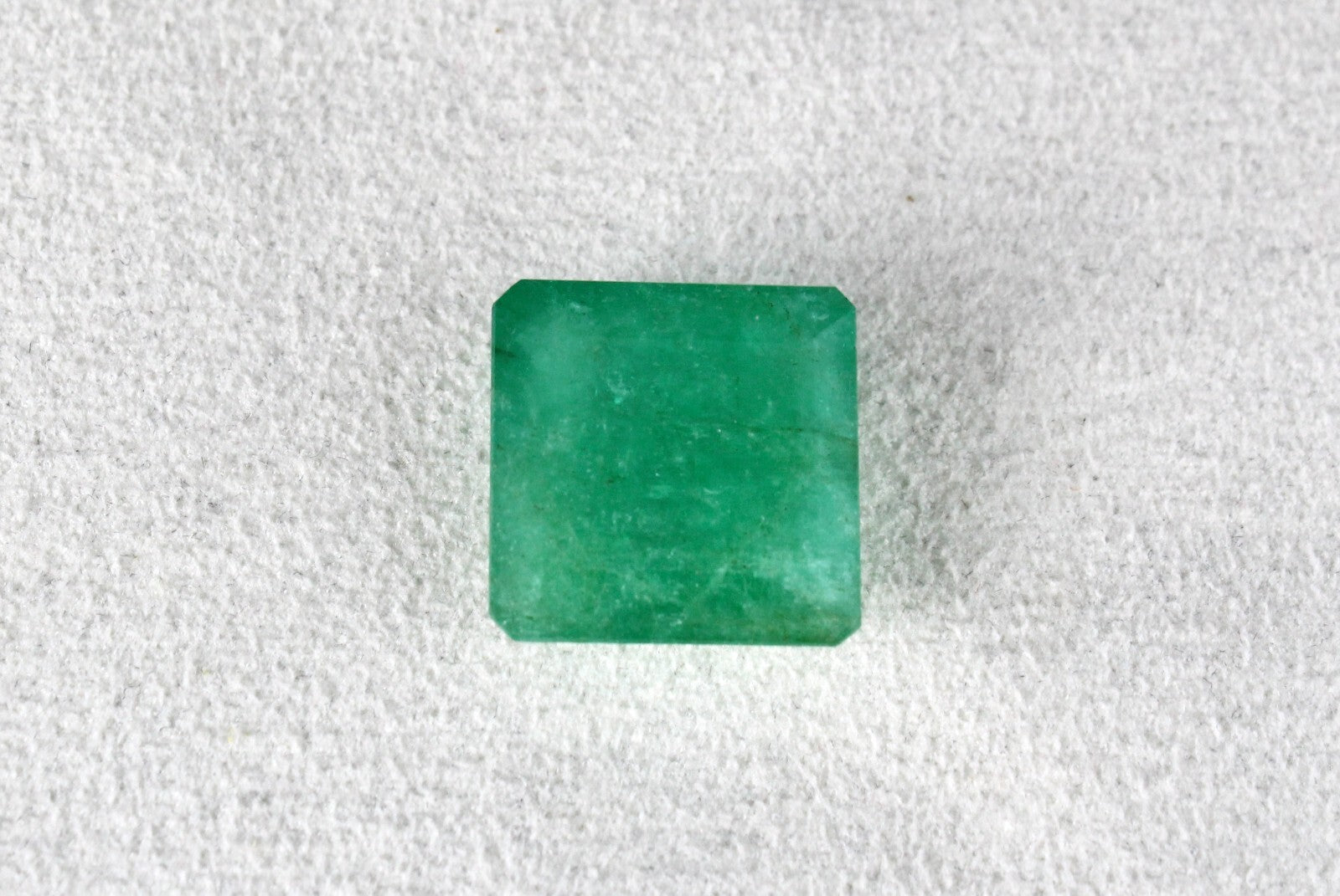 Certified Natural Unheated Emerald 19.47ct Square Cut Gemstone For Ring/pendant