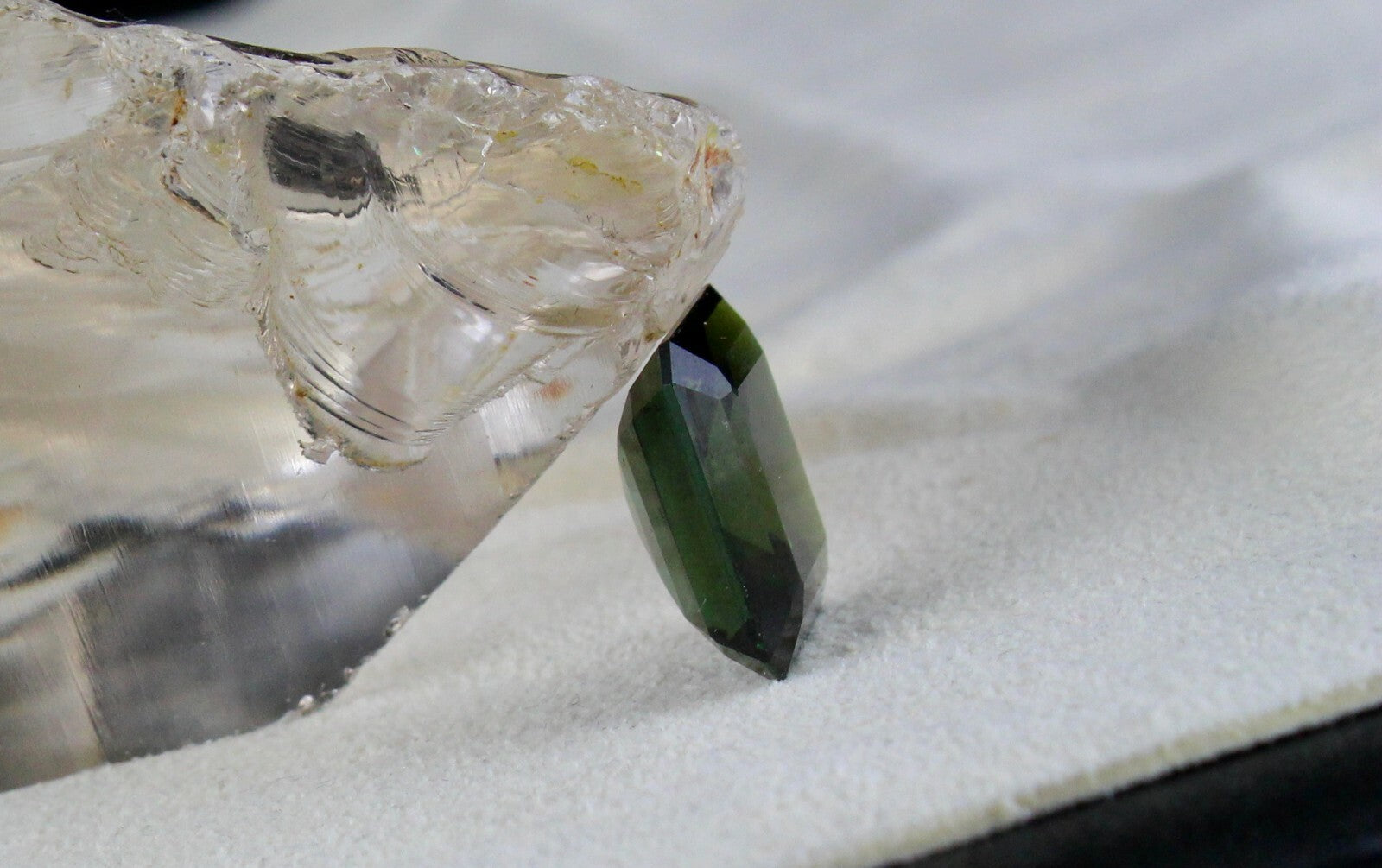 Certified Natural Green Tourmaline Square Cut Gem 15.29 Ct For Ring Or Pendant