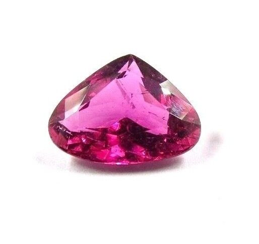 NATURAL PINK TOURMALINE RUBELLITE HEART CUT 3.83 CARATS GEMSTONE RING PENDANT