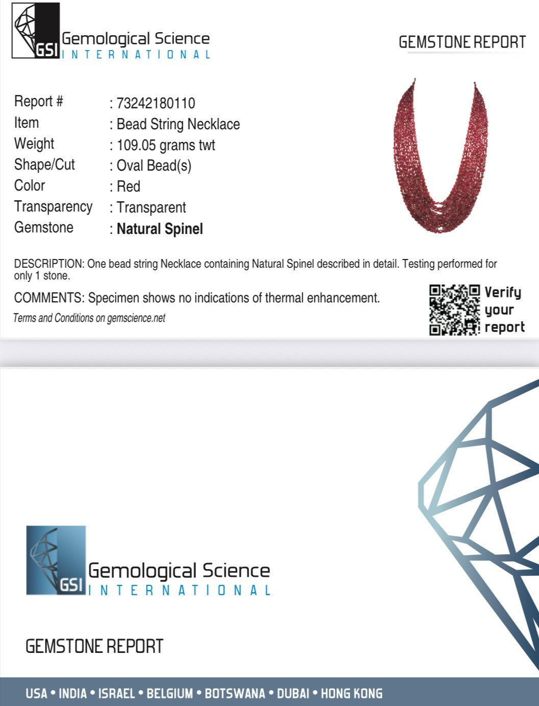 Certified Natural Red Spinel Cabochon Beads Necklace 521 Ct Precious Gemstone