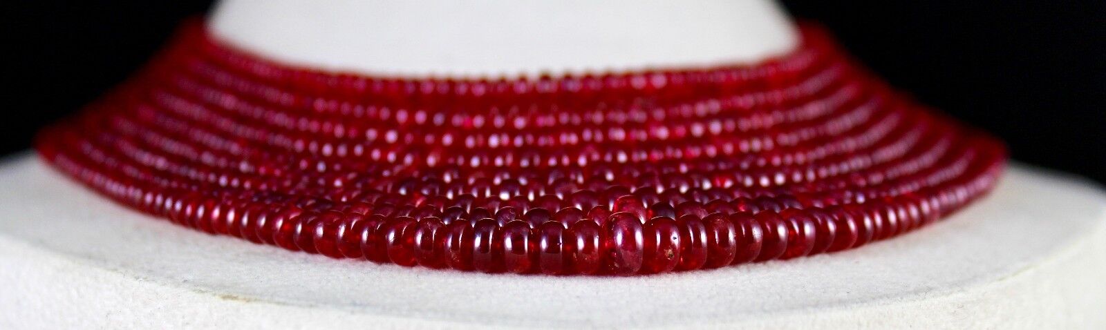 Natural Certified Spinel Beads Round 9 L 732 Ct Fine Gemstone Important Necklace