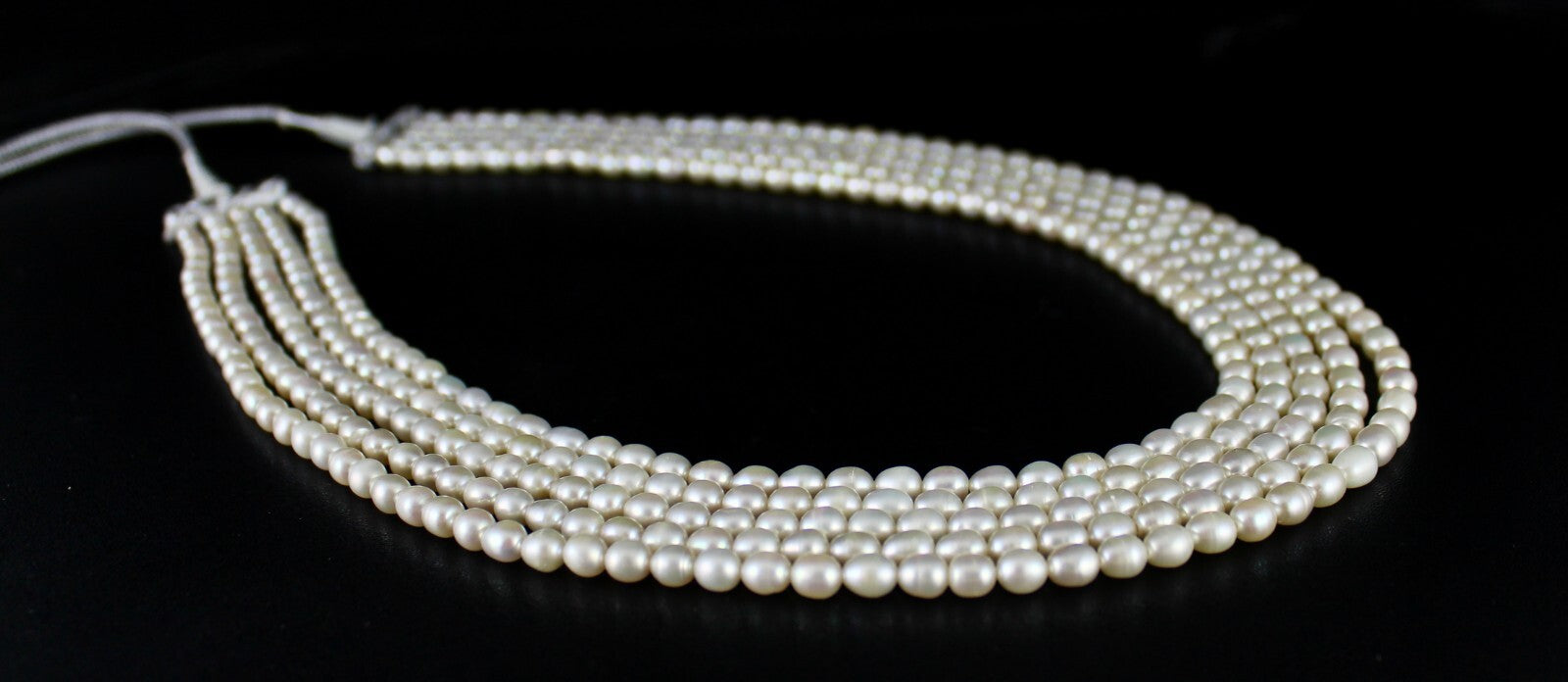 Genuine Fresh Water Pearl Beads Long 607ct Gemstone Fashion Necklace