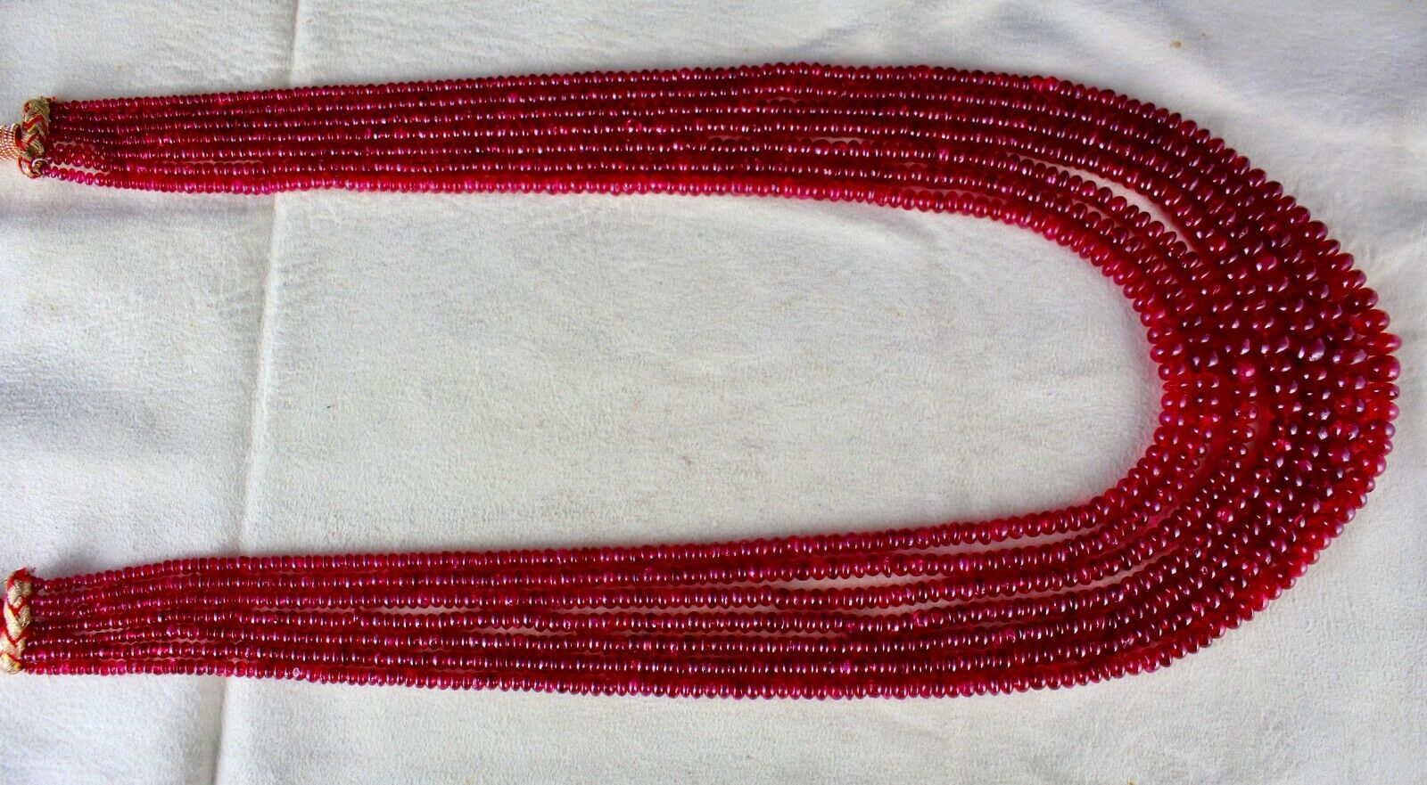 Natural Certified Spinel Beads Round 7 L 692 Ct Fine Gemstone Important Necklace