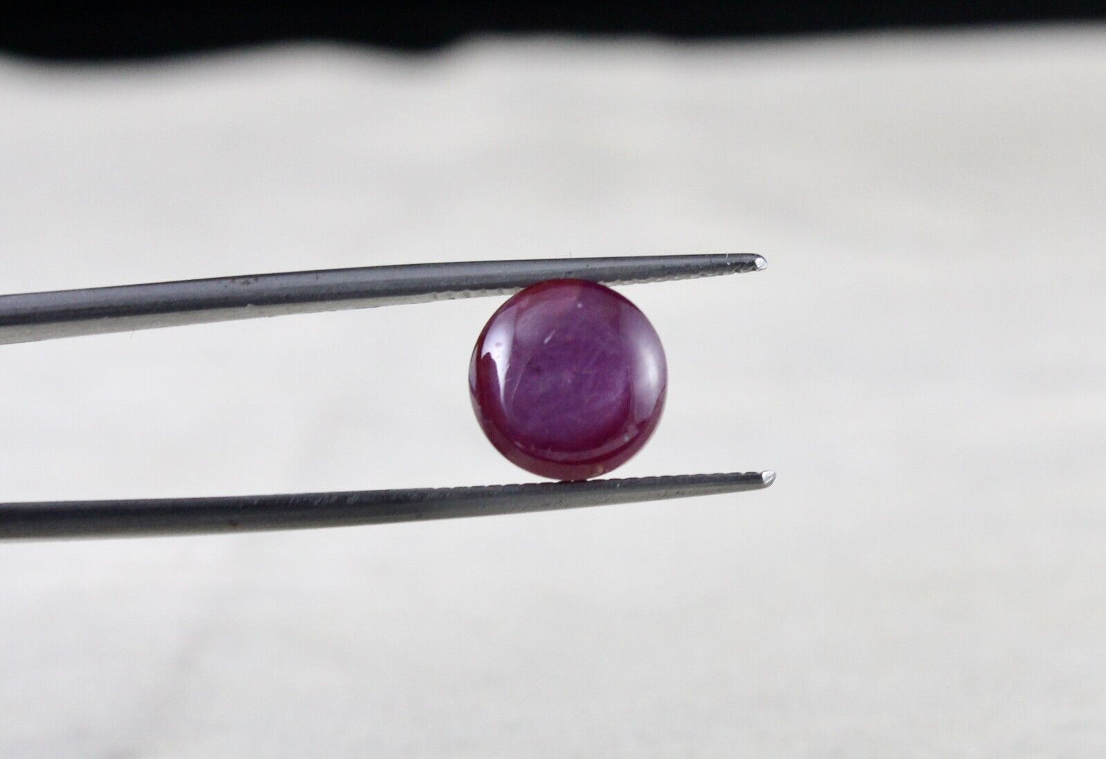 NATURAL 6 LINE STAR RUBY ROUND CABOCHON 6.35 CARATS GEMSTONE FOR RING PENDANT