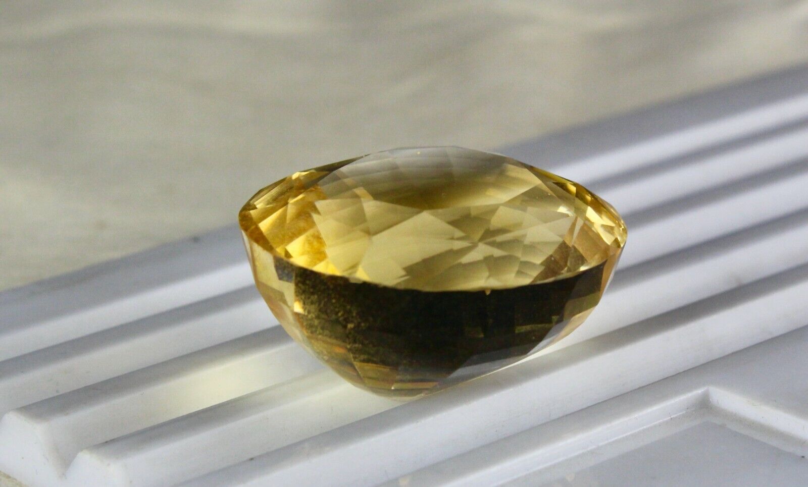 NATURAL CITRINE GOLDEN TOPAZ OVAL CUT 36X35 MM 177 CARATS GEMSTONE FOR PENDANT