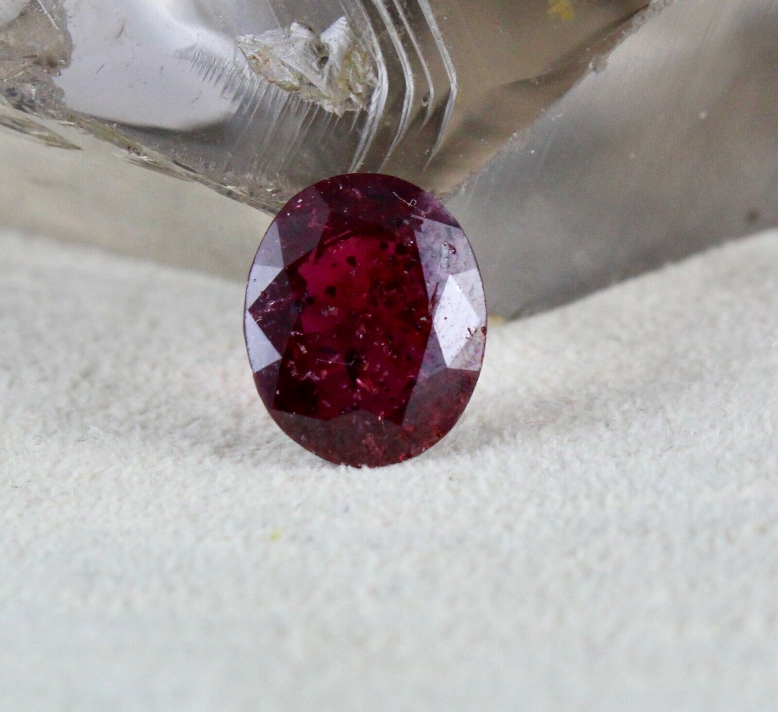NATURAL RED UNTREATED RUBY OVAL CUT 5.38 CARATS ASTROLOGY GEMSTONE RING PENDANT