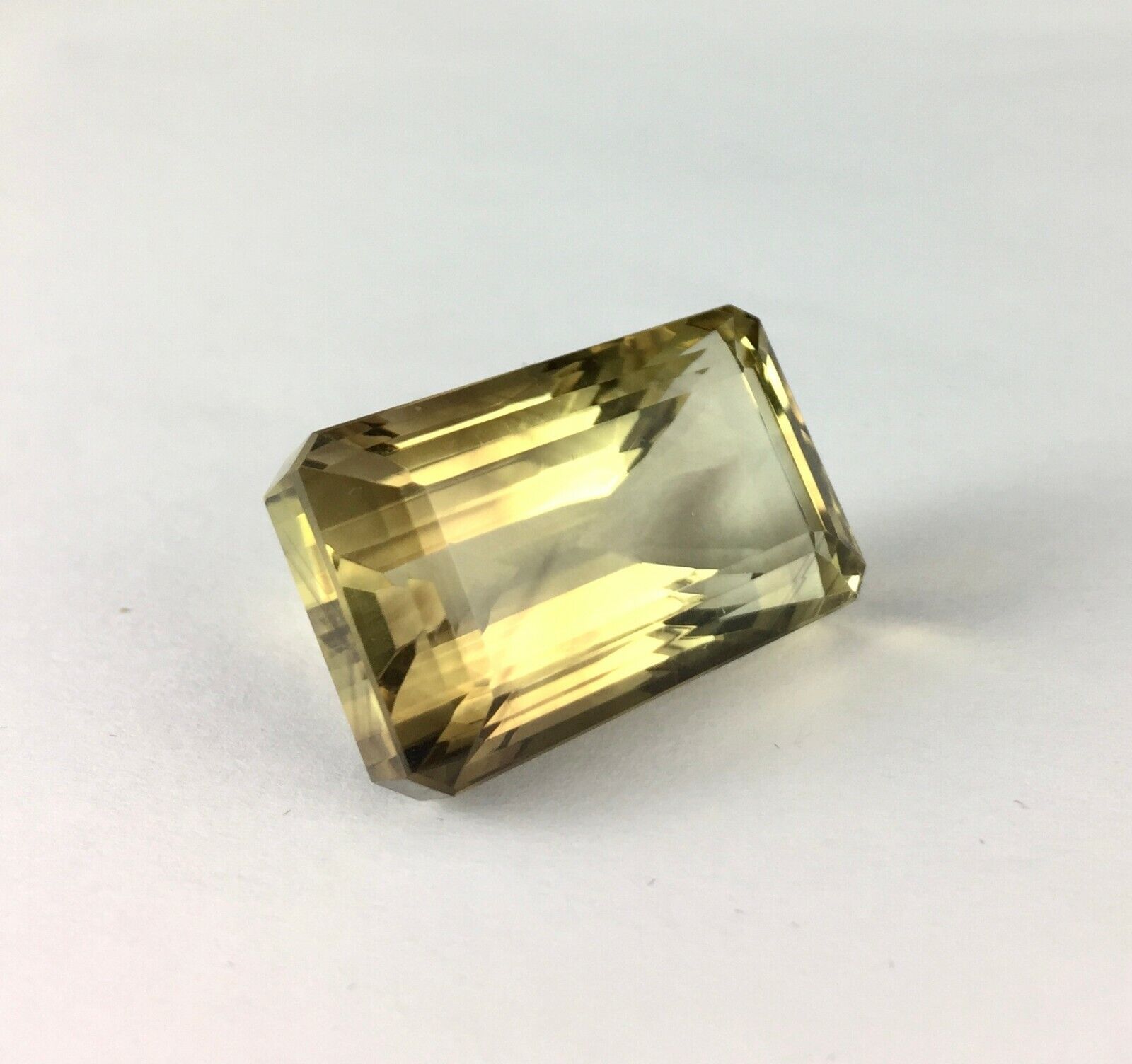 Natural Lemon Smoky Quartz Octagon Cut 30 x 19 mm 81.18 Cts Big Gemstone Pendant