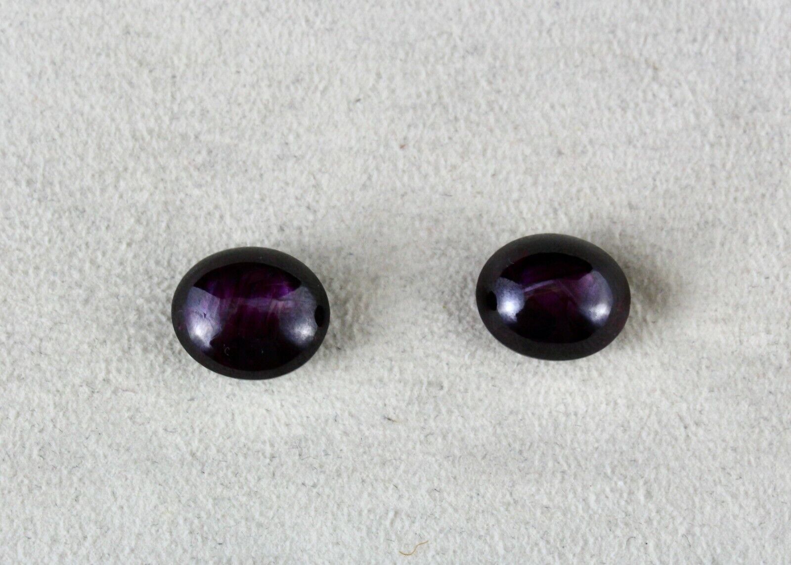 NATURAL 6 LINE STAR RUBY OVAL CABOCHON PAIR 29.29 CTS GEMSTONE FOR RING PENDANT