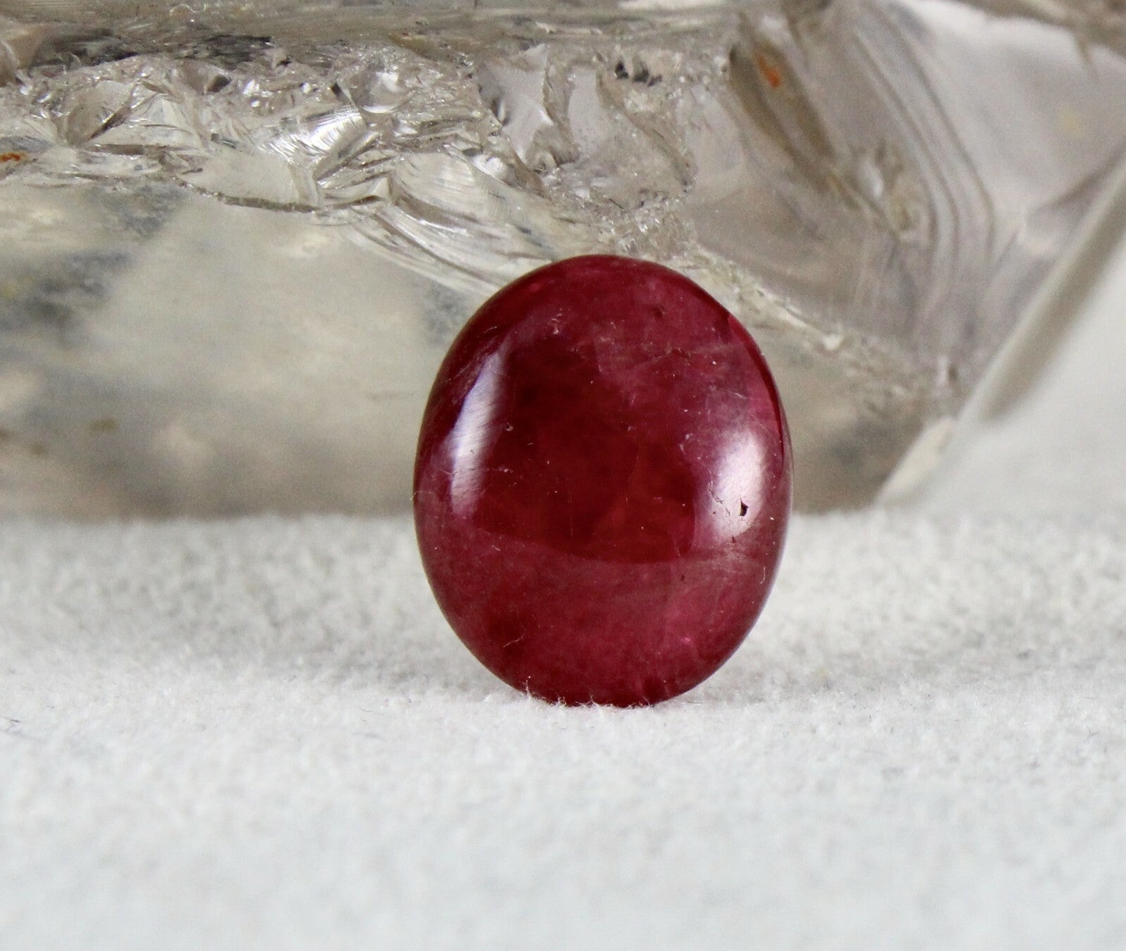 Certified Natural Red Spinel 9.46 Ct Cabochon 14x12mm Oval Gemstone Ring Pendant