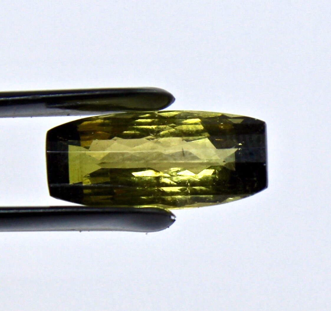 Natural Green Multi Tourmaline Fancy Cut 3.88 Ct Gemstone Ring Pendant