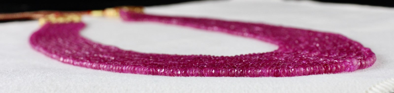 Certified Natural Heated Burma Ruby Necklace 295 Ct Beaded Gemstone 11 L Strand