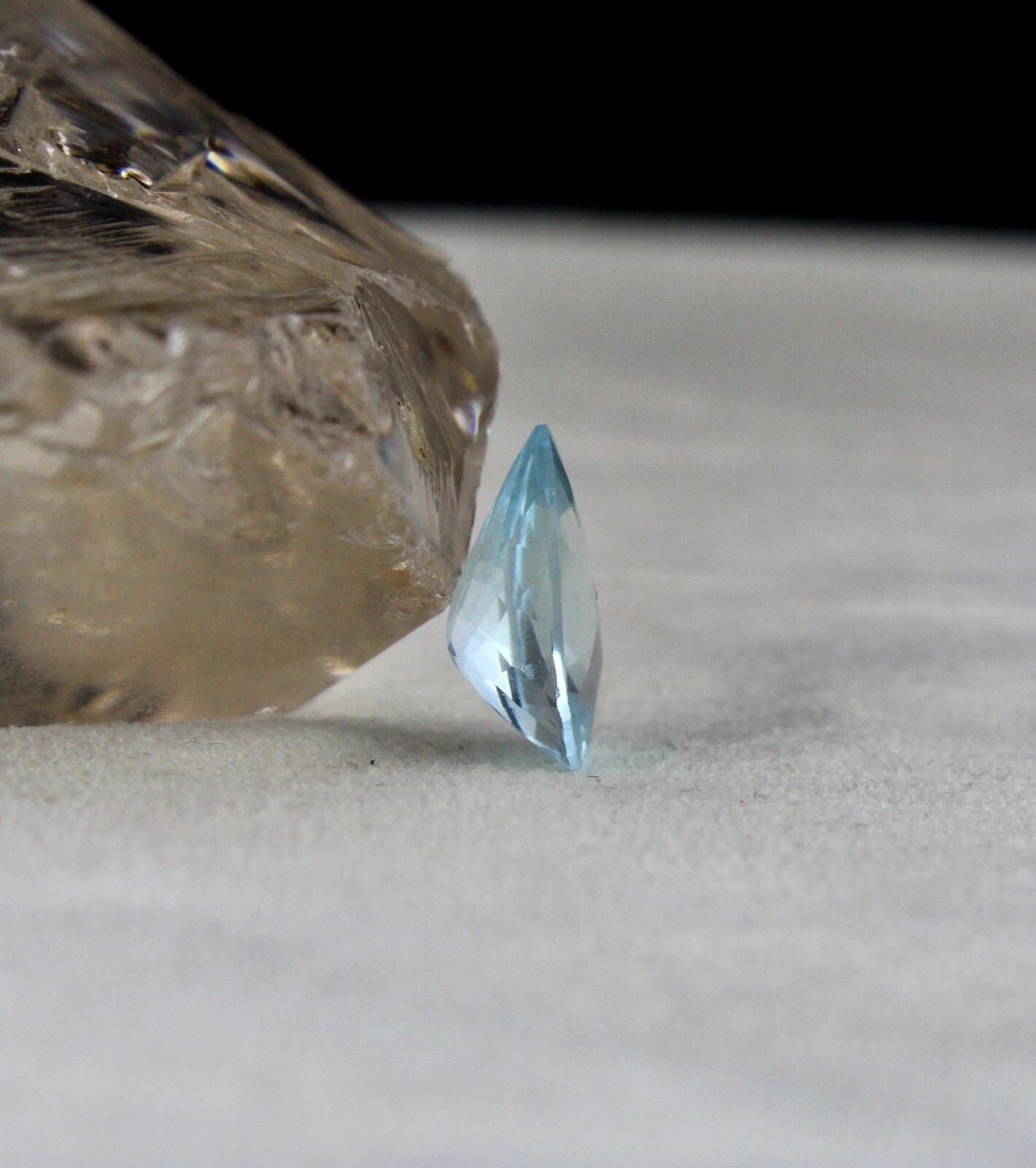 Natural Blue Aquamarine Pear Cut 4.51ct Gemstone For Ring Pendant