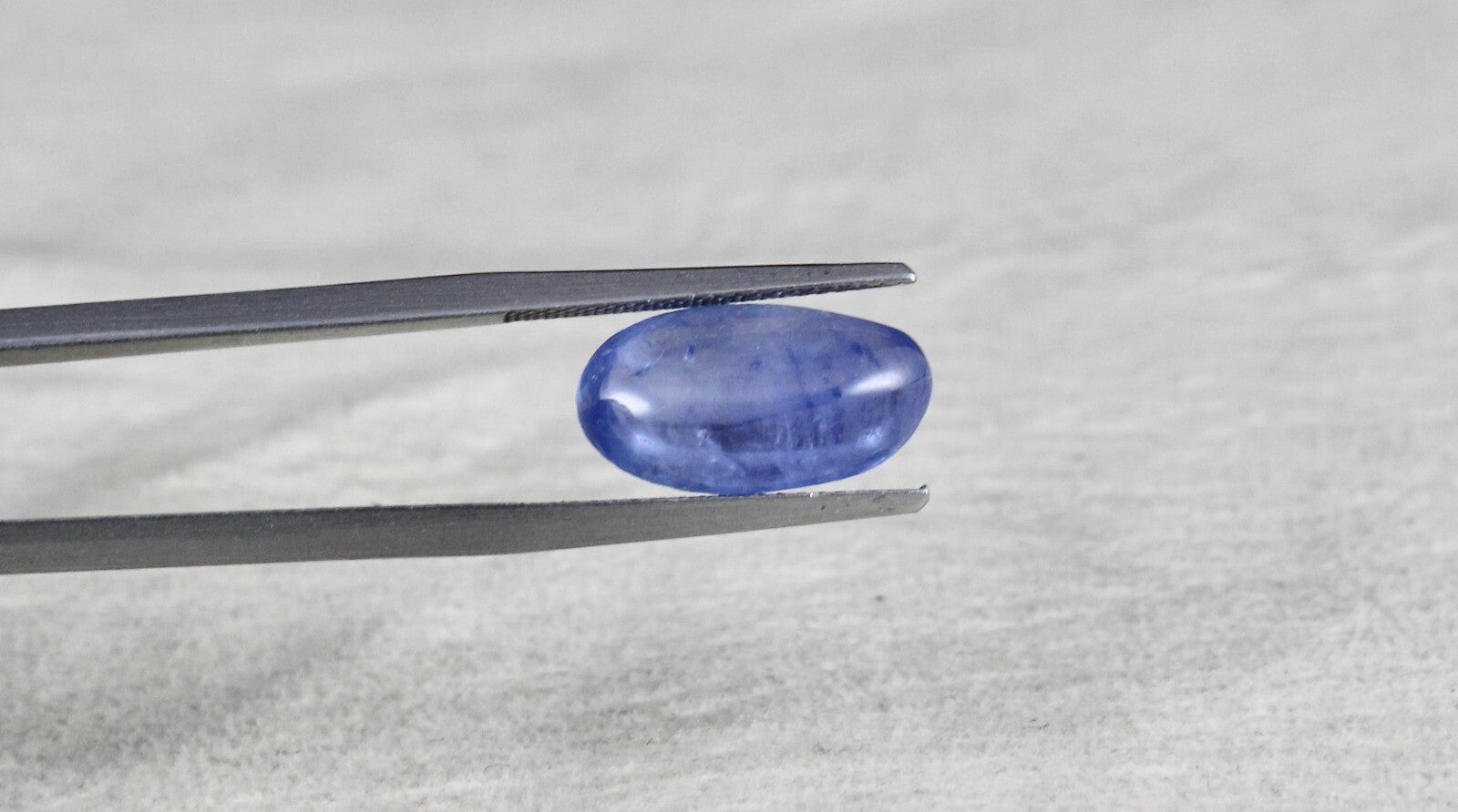 Certified Natural Blue Sapphire 6.87 Ct Oval Cabochon Gem For Ring Pendant