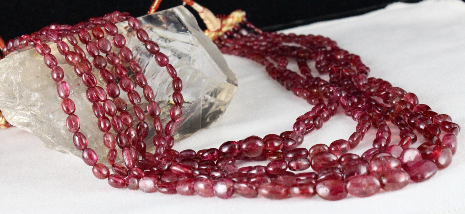 Certified Natural Red Spinel Necklace 705 Ct Statement Gemstone Jewelry Women