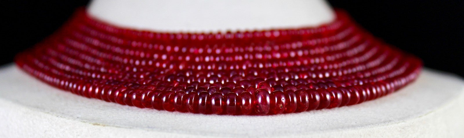 Certified Spinel Beads Necklace 9 L 732 Ct Natural Gemstone Important For Women