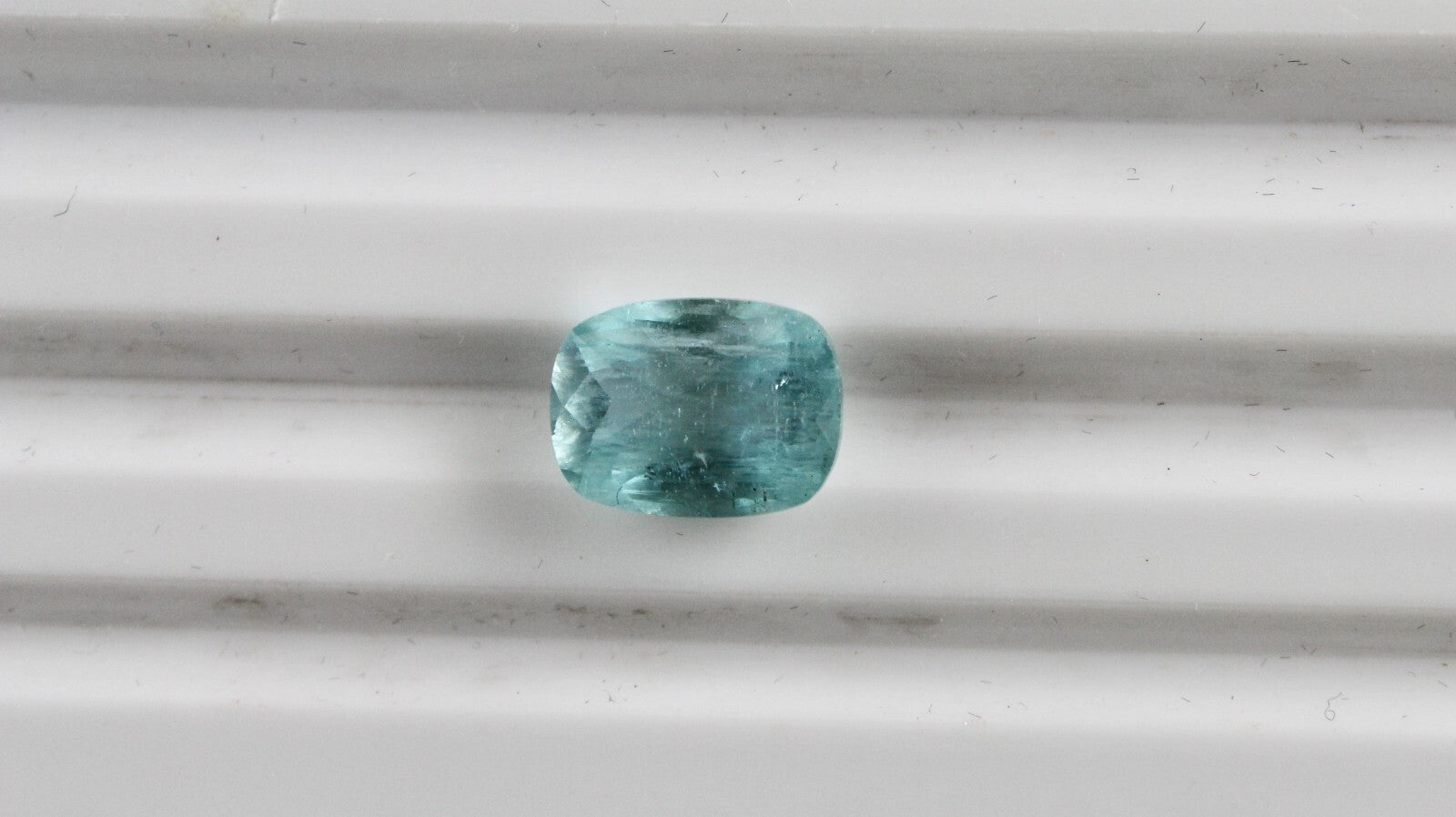 Natural Blue Aquamarine 4.38ct Cushion Cut Gemstone Ring Pendant