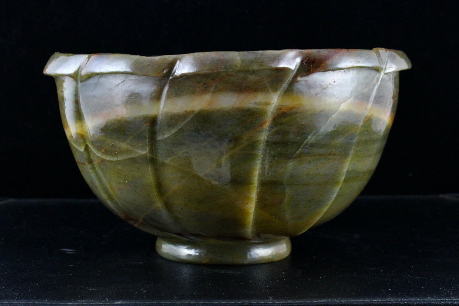 Certified Natural Quartz 5086 Ct Big Green Gemstone Carved Bowl Decor