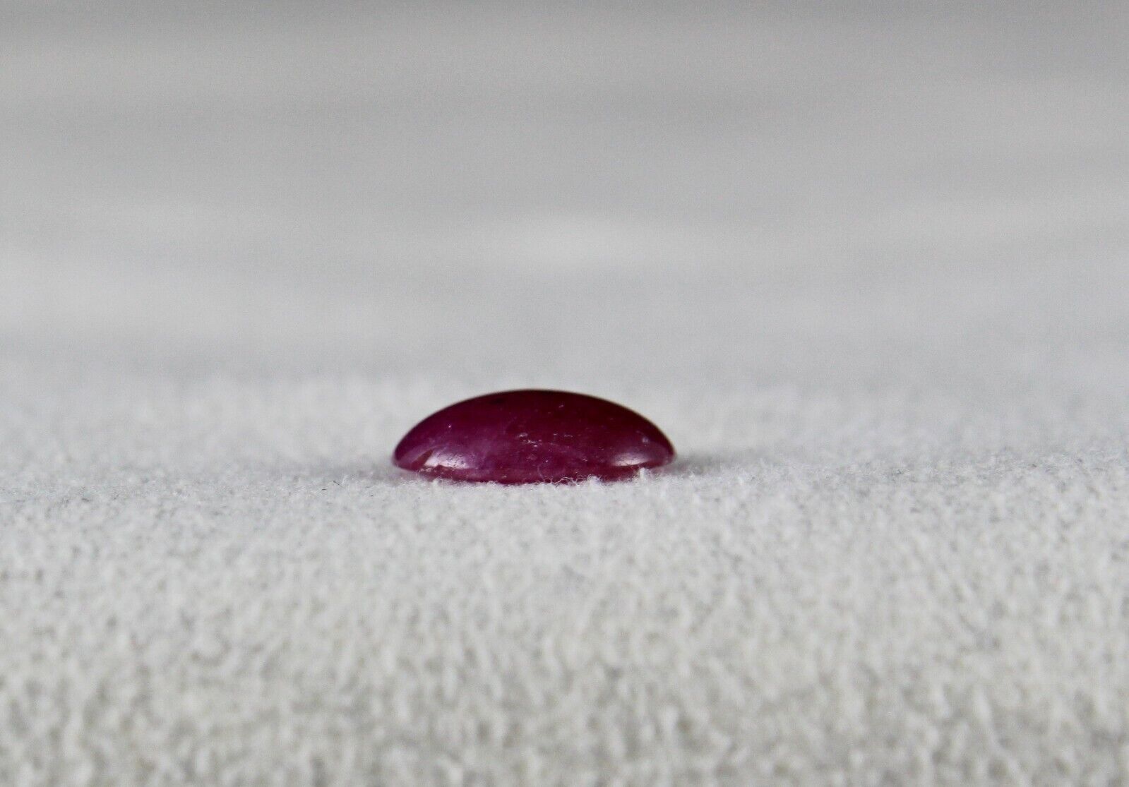 FLAT NATURAL RUBY OVAL CABOCHON 2.06 CTS LOOSE RED GEMSTONE RING PENDANT DESIGN
