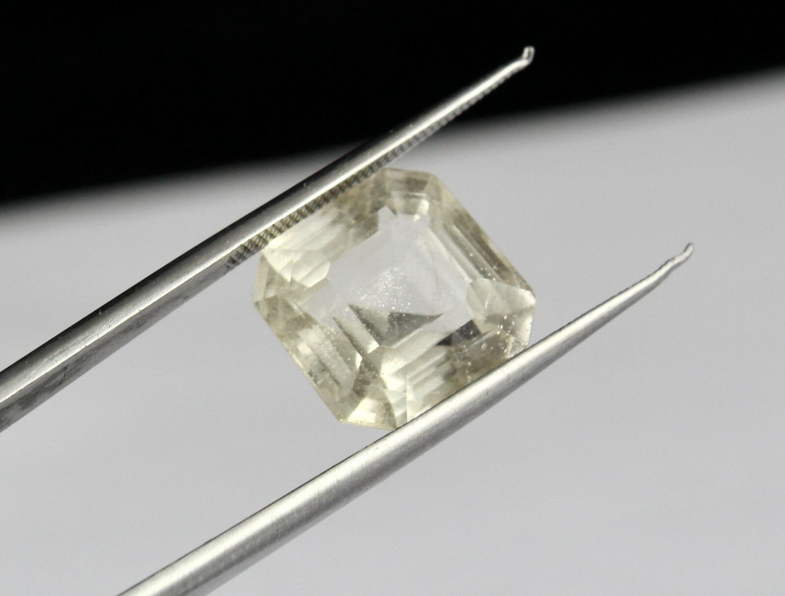 Certified Natural Unheated Yellow Sapphire 10.70ct Octagon Sterling Silver Ring