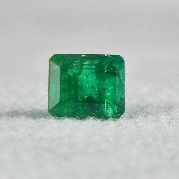 Certified Rare Natural Zambian Emerald 1.35 Ct Octagon Gemstone Ring Pendant