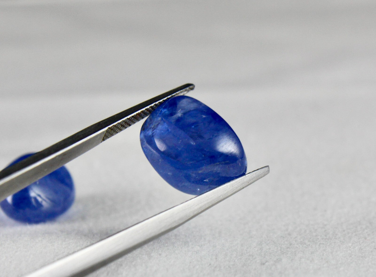 Certified Blue Sapphire Loose Natural 34.83 Ct Cabochon Pair Earrings