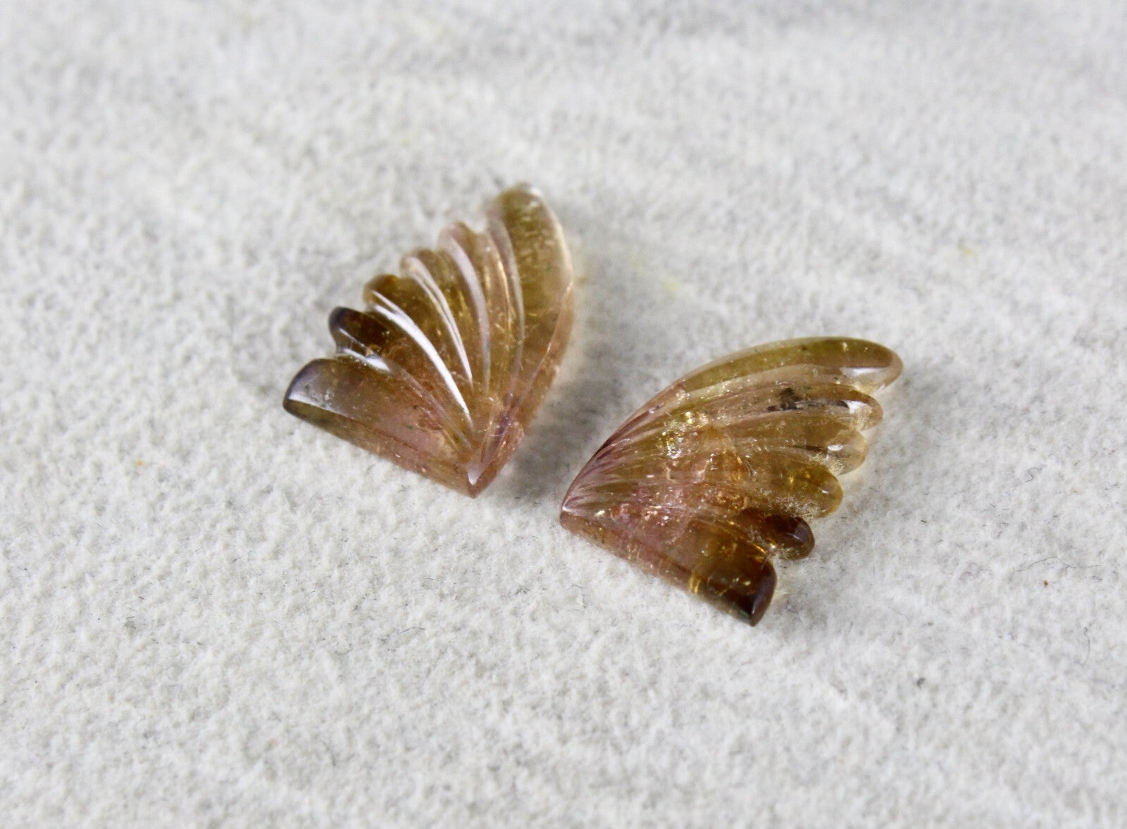 Natural Multi Color Tourmaline 7.70 Ct Carved Gemstone For Pendant Earring