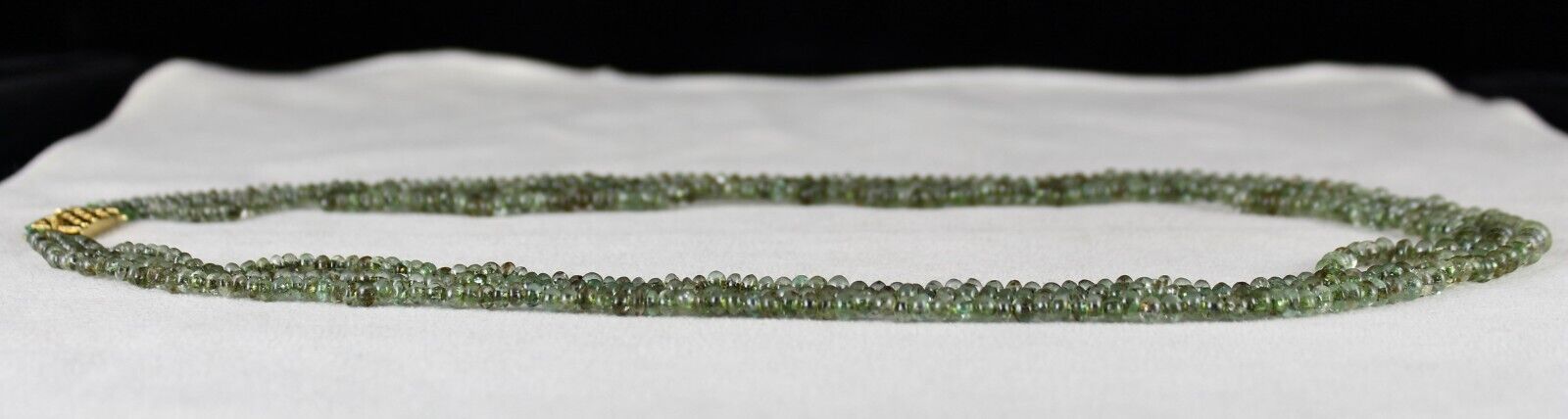 Antique Old Natural Emerald Beads Necklace 3 L 181 Cts Precious Round Gemstone