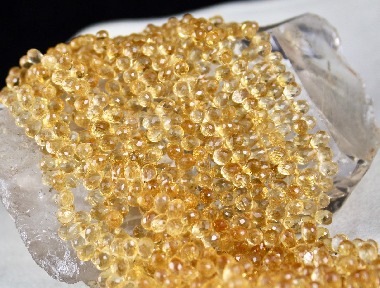 Certified Natural Citrine 1011 Ct Teardrop Sterling Silver Necklace For Women