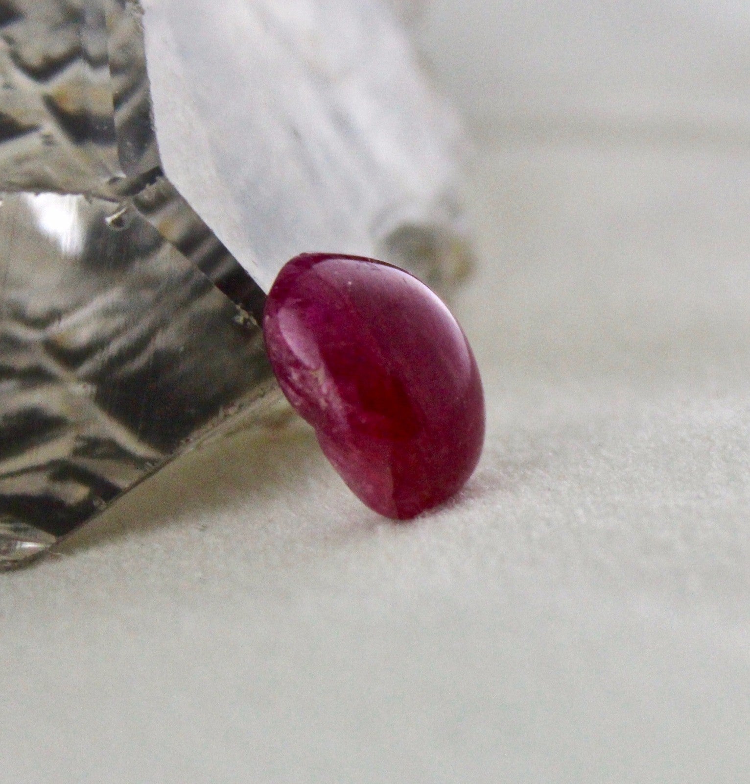 Certified Natural Burma Ruby 8.56 Ct Rectangle Cabochon Gemstone Ring Pendant