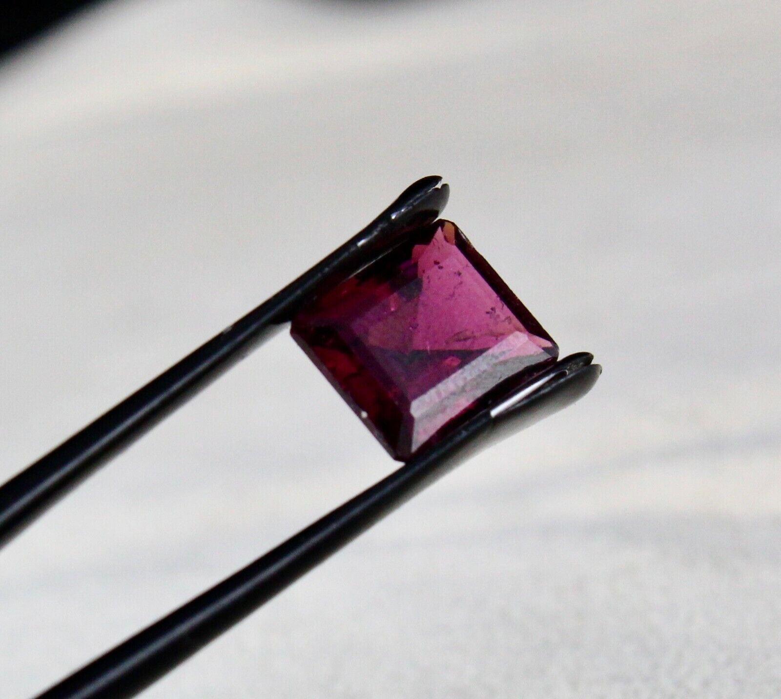 NATURAL RUBELLITE RED TOURMALINE 11x9 MM OCTAGON CUT 4.43 CARATS GEMSTONE RING
