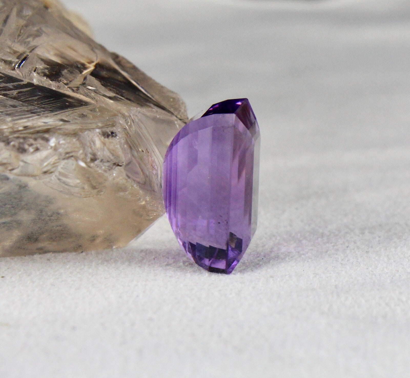 Natural Purple Amethyst 35.15ct Octagon Cut 22x15mm Gemstone For Pendant/ring