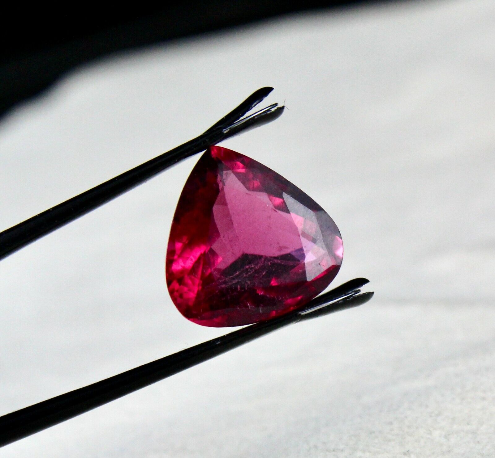 FINE NATURAL PINK TOURMALINE RUBELLITE HEART 11.14 CARATS GEMSTONE RING PENDANT