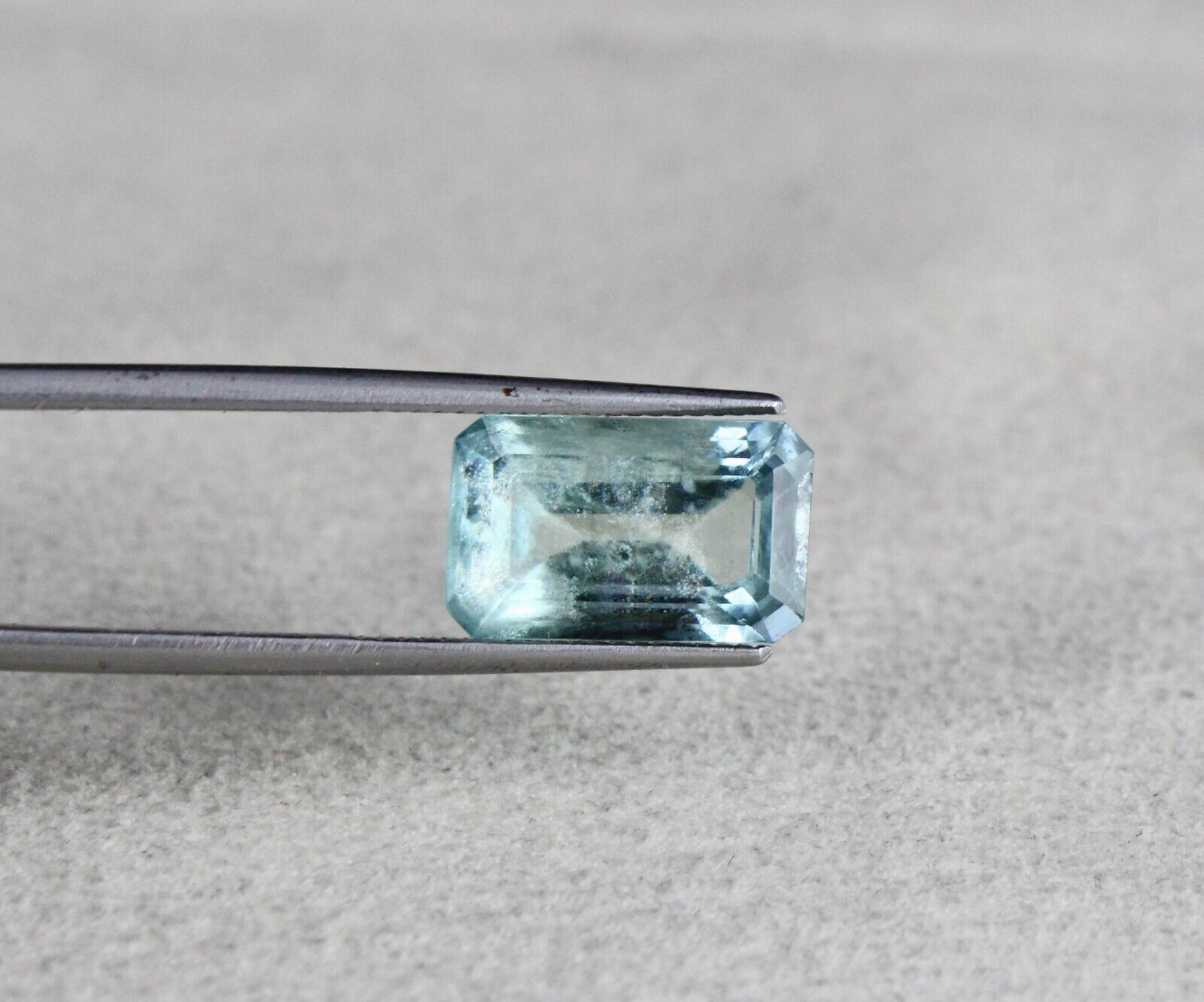 Natural Blue Aquamarine Cut Octagon 4.67 Carats Loose Gemstone For Ring Pendant