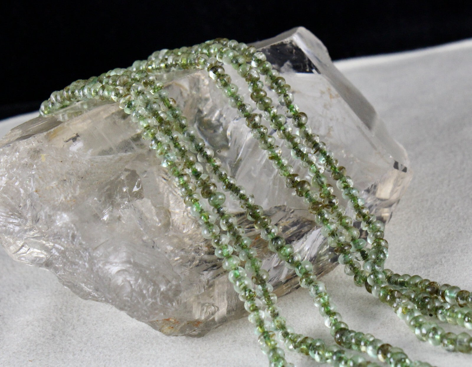 Antique Natural Emerald Beads Necklace 181 Cts Round Gemstone